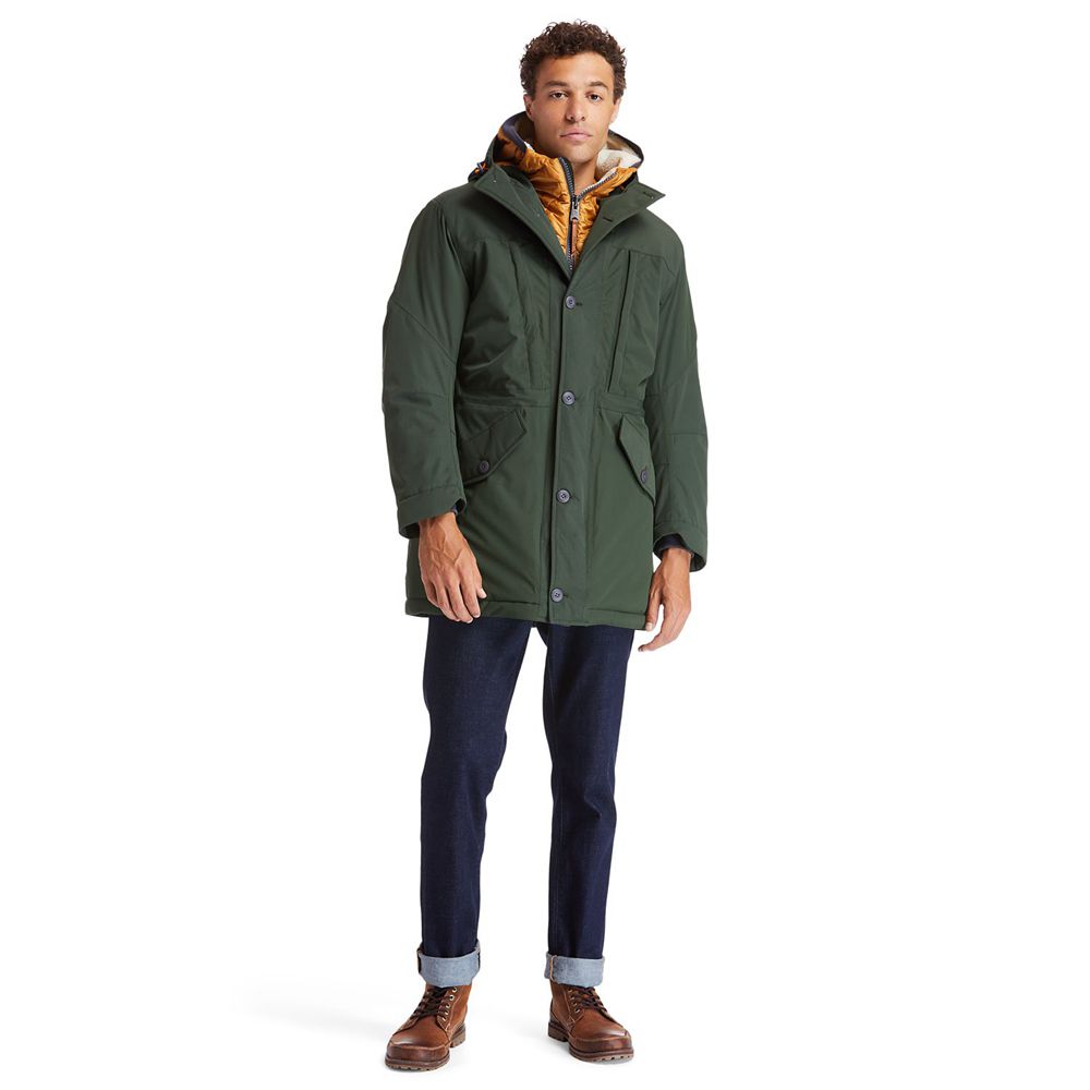 Timberland Μπουφαν Ανδρικα Βαθυ Πρασινο - Outdoor Heritage Ecoriginal Parka With Dryvent™ Technology